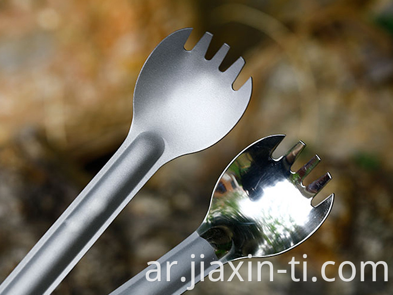 long handle titanium spork